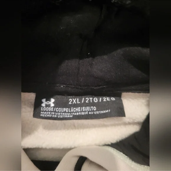 Mens Under Armour Hoodie Sweatshirt
2XL Cream & Gold W/Front Pocket - Picture 8 of 9